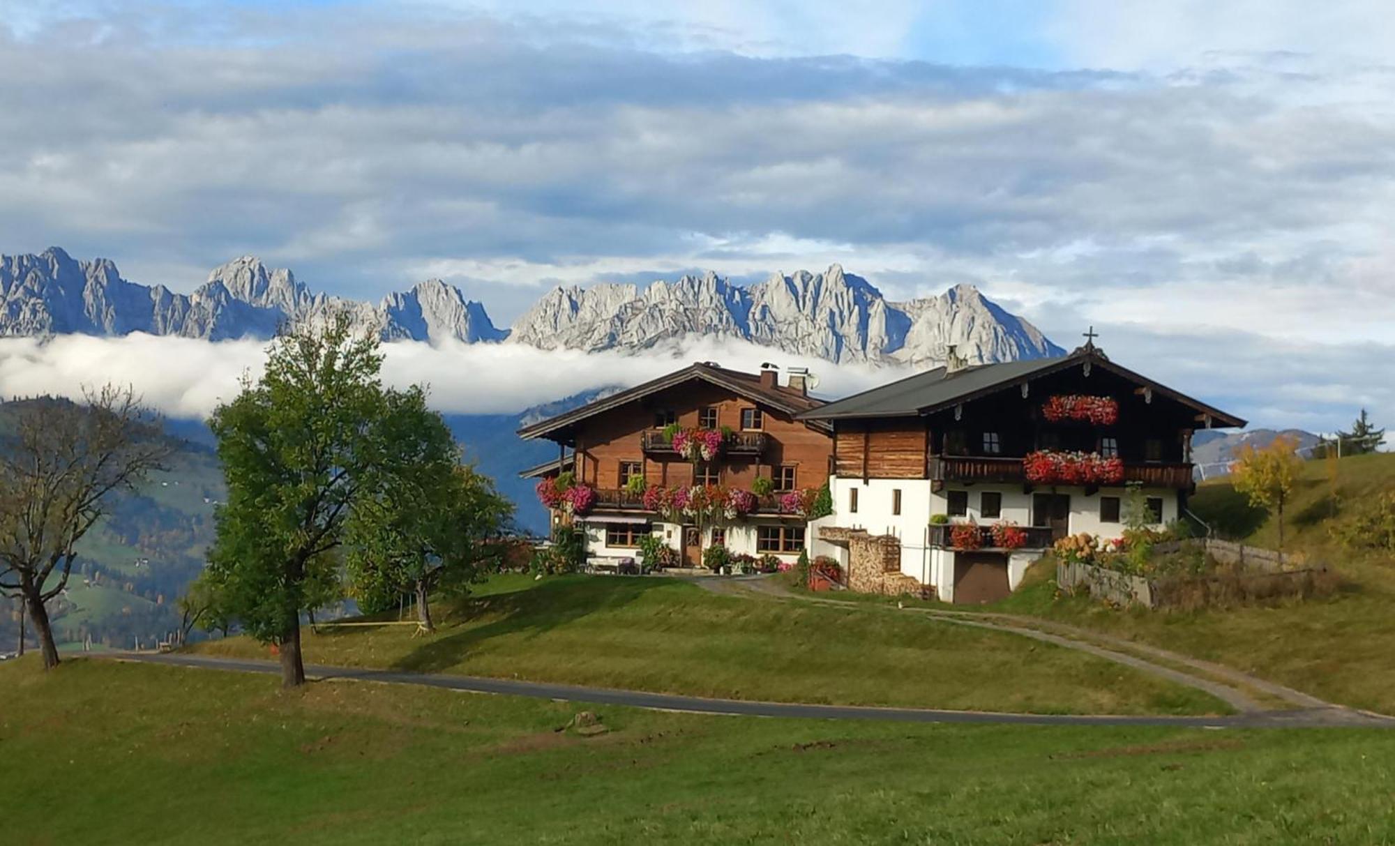 Hahnenkammblick Villa Kitzbuhel Bagian luar foto